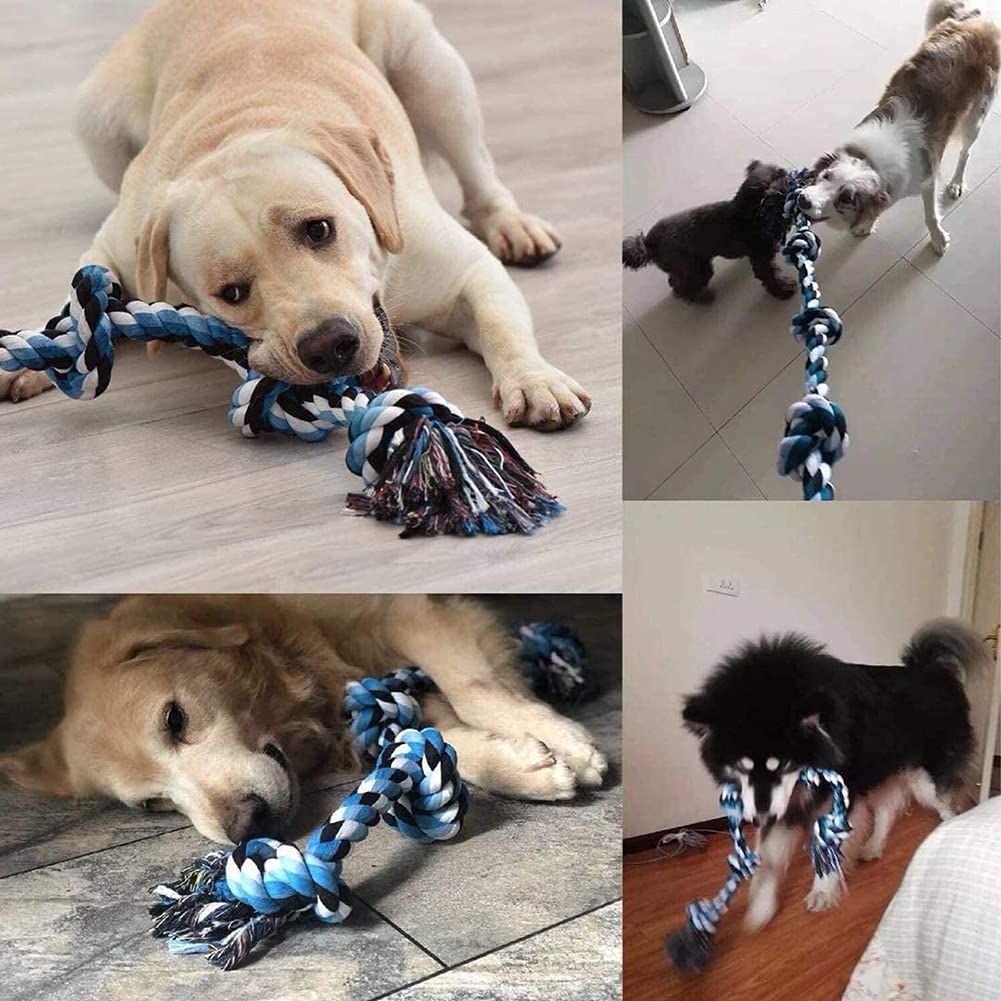 LUXMAY Hundespielzeug unzerstörbare Seil für Starke große Hunde